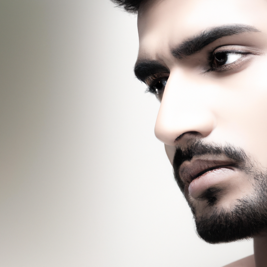 AI 생성 이미지: 스튜디오 프로필 헤드샷, 미니멀 흰 배경과 소프트 라이트