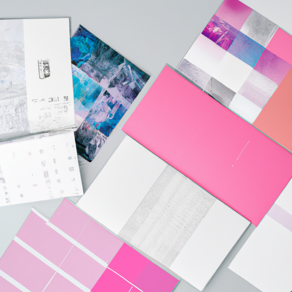 AI 생성 이미지: 에디토리얼 컷, 기하학적 세트 디자인과 소프트 컬러